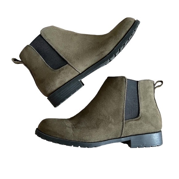 Sonoma Shoes - Olive Green Sonoma Suede Ankle Boot